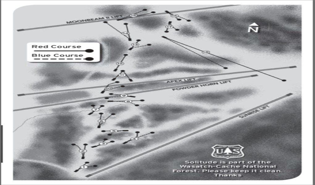 Frisbee Golf Course Map