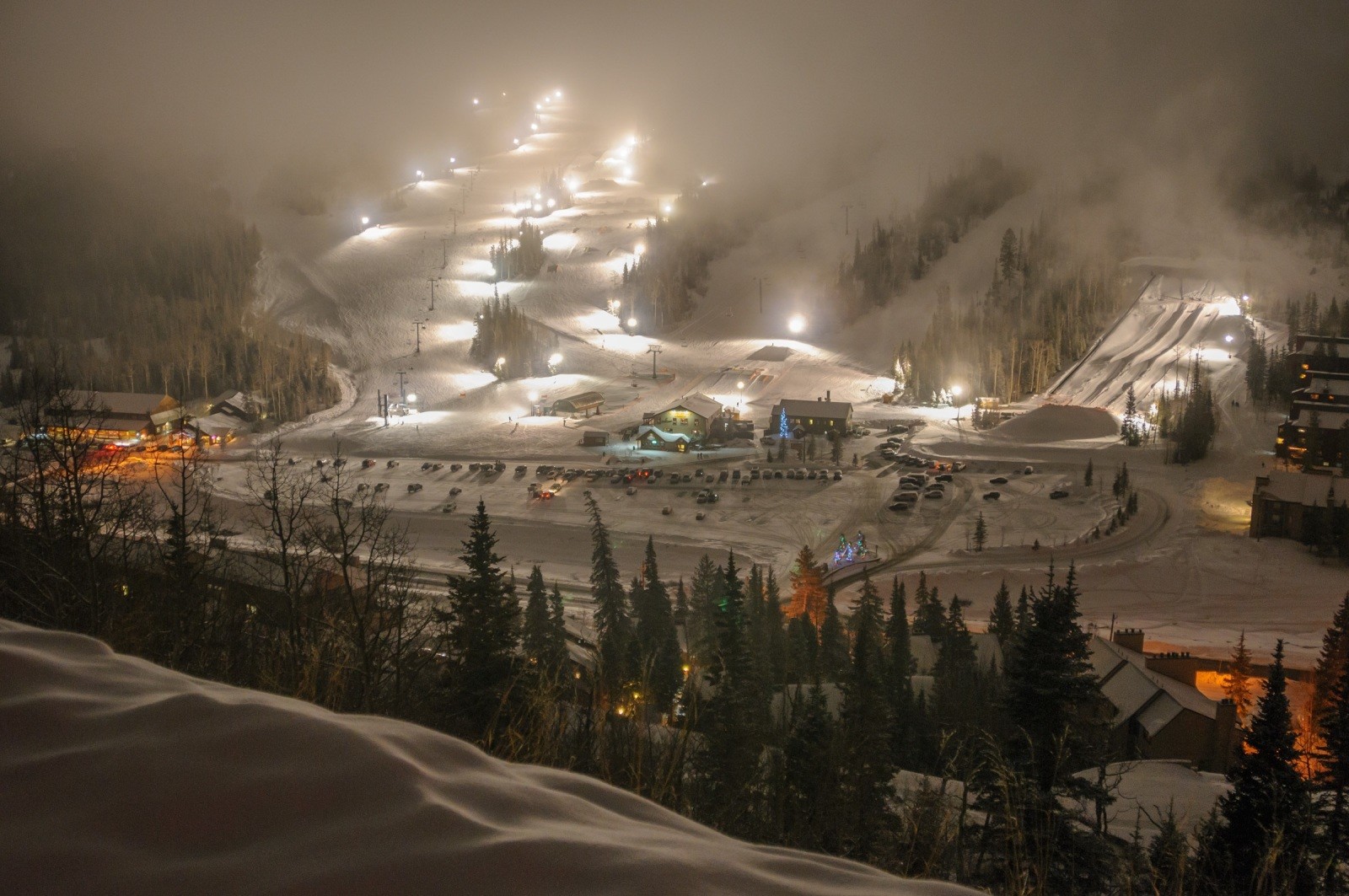 Night Skiing in Utah